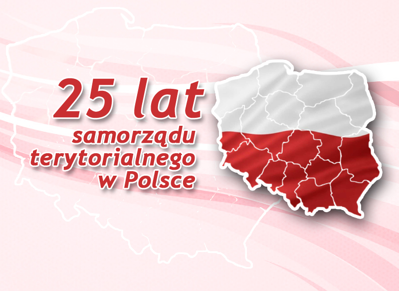Logo 25 lat Samorządu Terytorialnego w Polsce