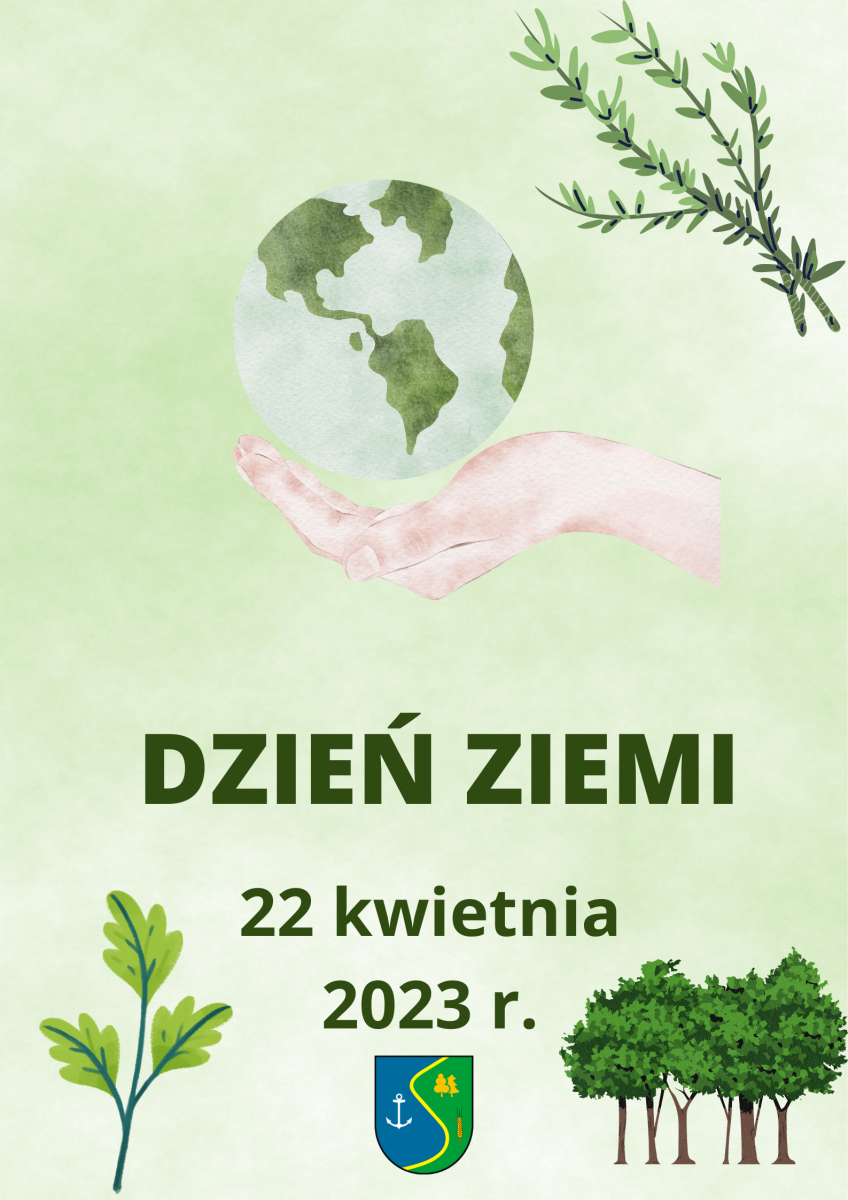 Dzień ziemi 22 kwietnia plakat poglądowy