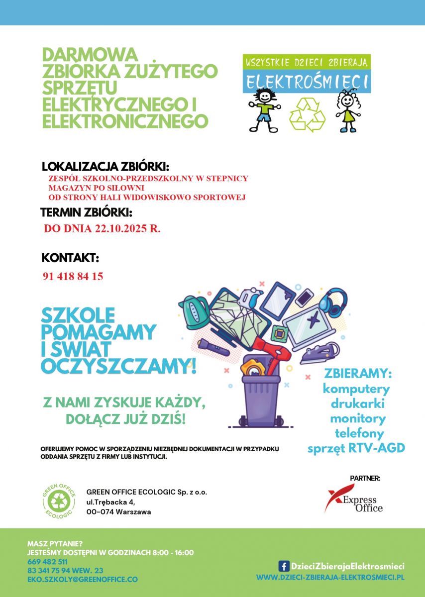 plakat elktrośmieci