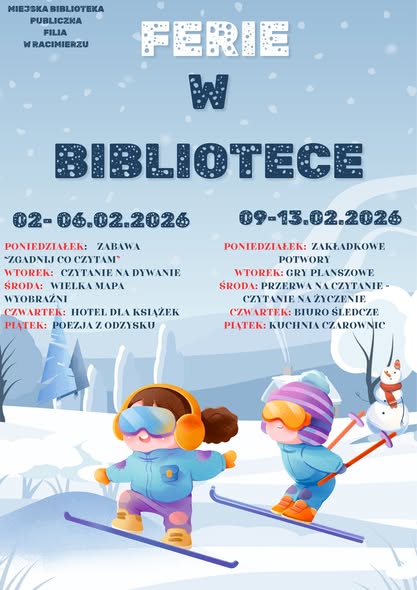 Ferie w bibliotece w Racimierzu 