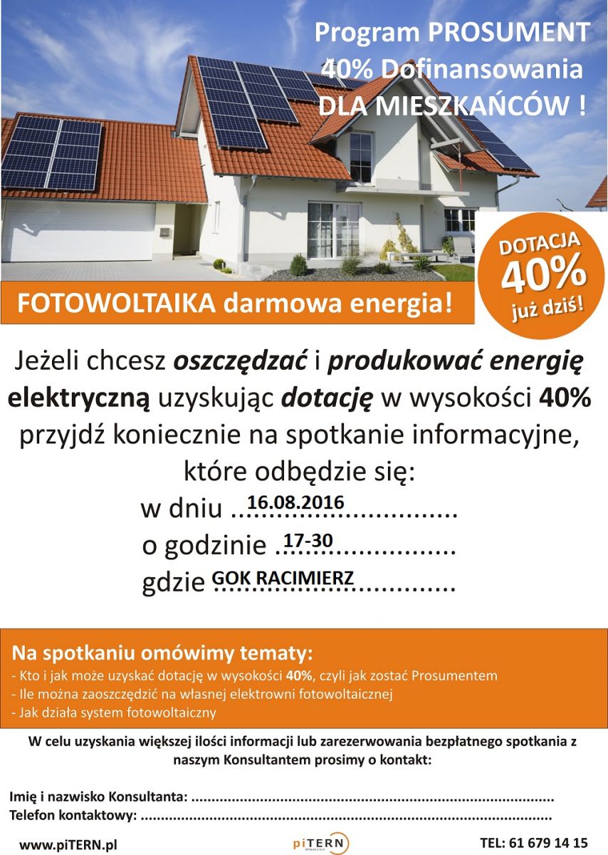 plakat informacyjny 