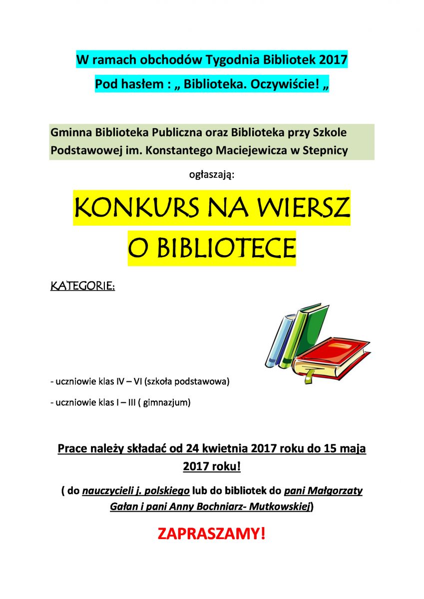 plakat informacyjny 