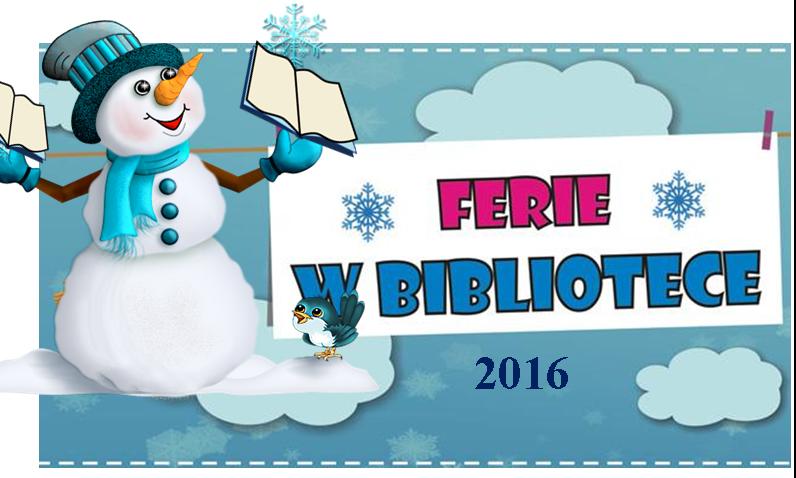 ferie w bibliotece. Link otwiera program na ferie przygotowany przez bibliotekę 