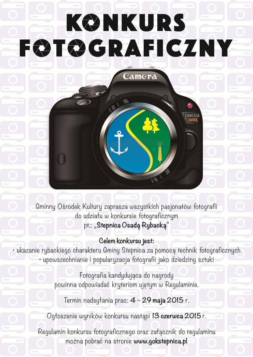 Plakat Konkurs Fotograficzny. Szczegóły w tekście.