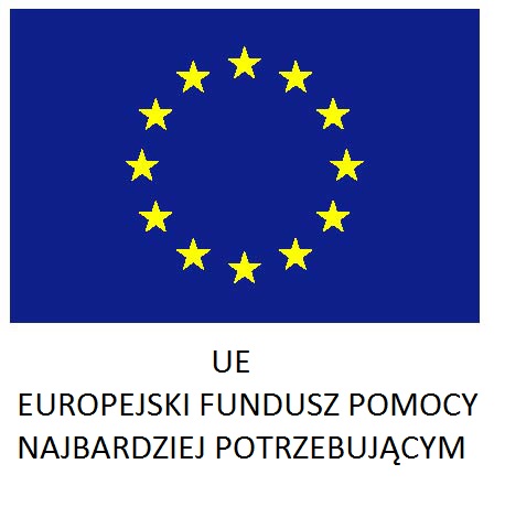 UE Europejski Fundusz Pomocy Najbardziej potrzebującym logo