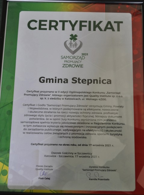 certyfikat