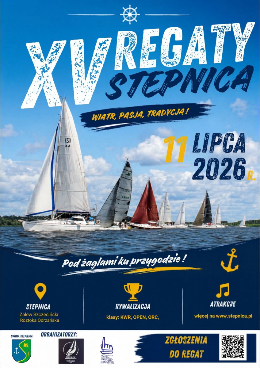 plakat zapowiadający regaty stepnickie
