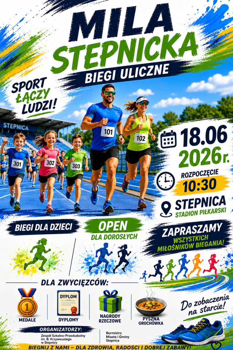 plakt zapraszajacy na stepnicką milę