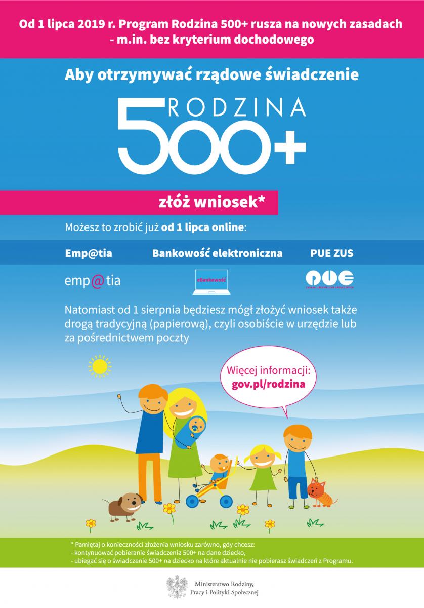 plakat rodzina 500+