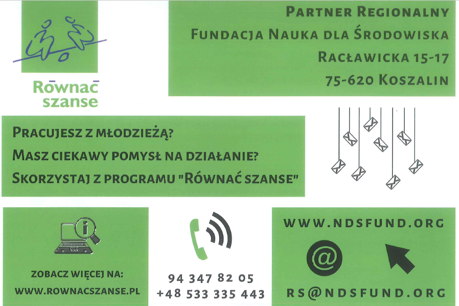 Plakat Fundacji Nauka dla Środowiska o programie grantowym