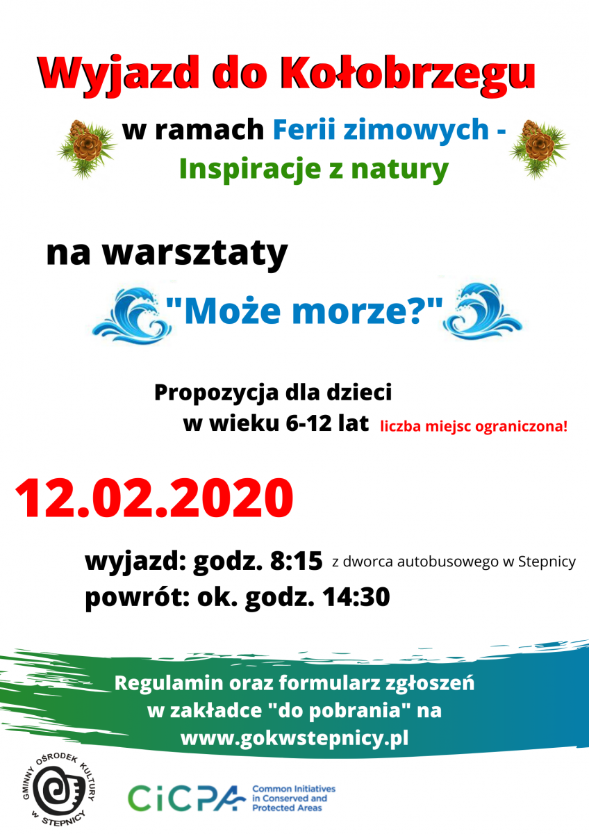 plakat dot wyjazdu do Kołobrzegu 